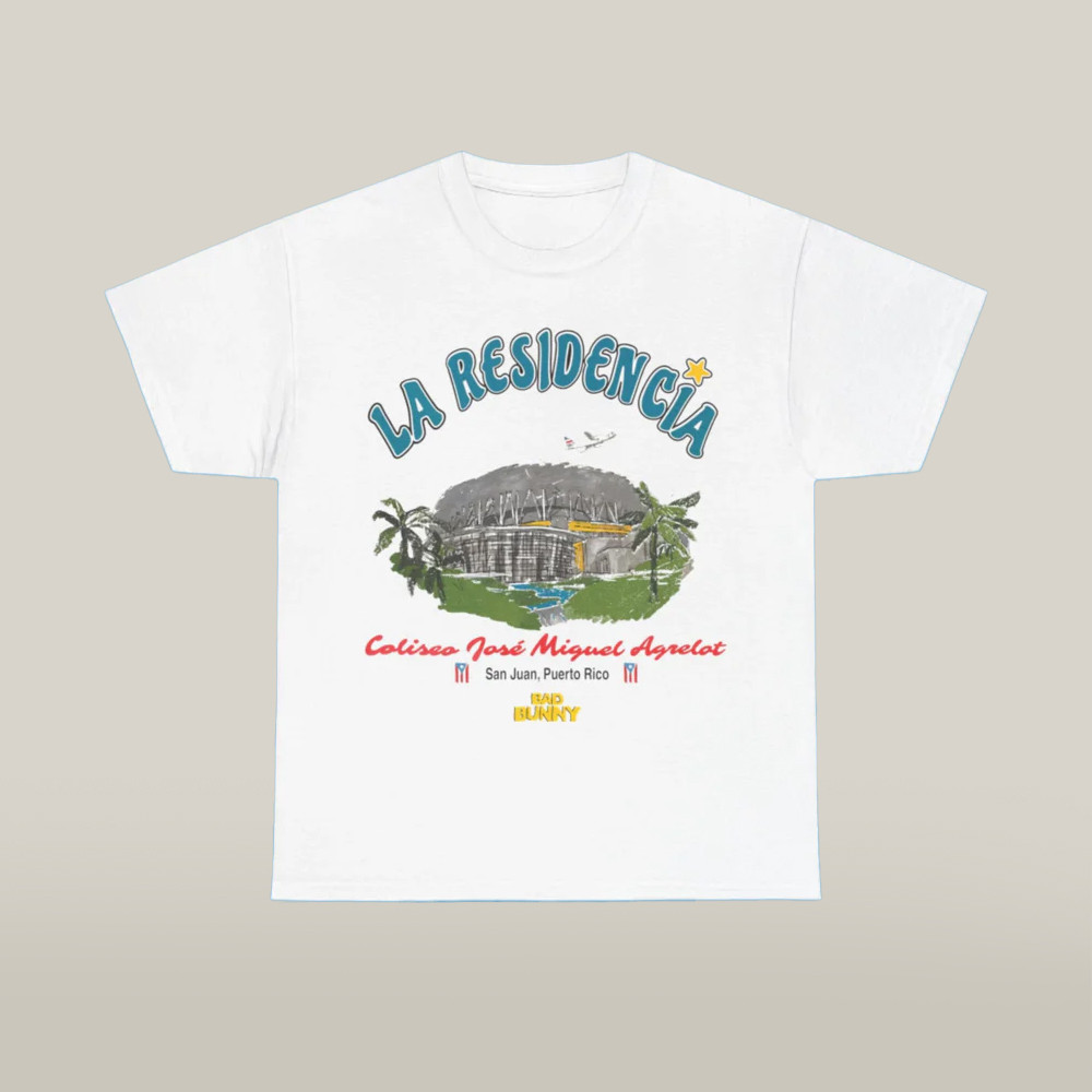 Bad Bunny 2025 Merch DTMF La Residencia Tee Shirt Unique Gifts For Her