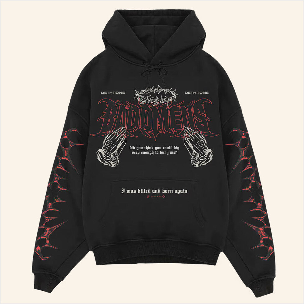 Bad Omens Dethrone Hoodie Bad Omens Merch Gifts For Husband Birthday Gift Ideas