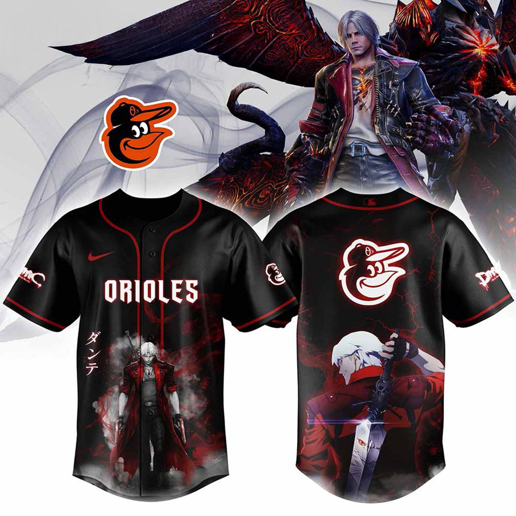 Baltimore Orioles MLB X Dante Devil May Cry Baseball Jersey Baltimore Orioles Merch