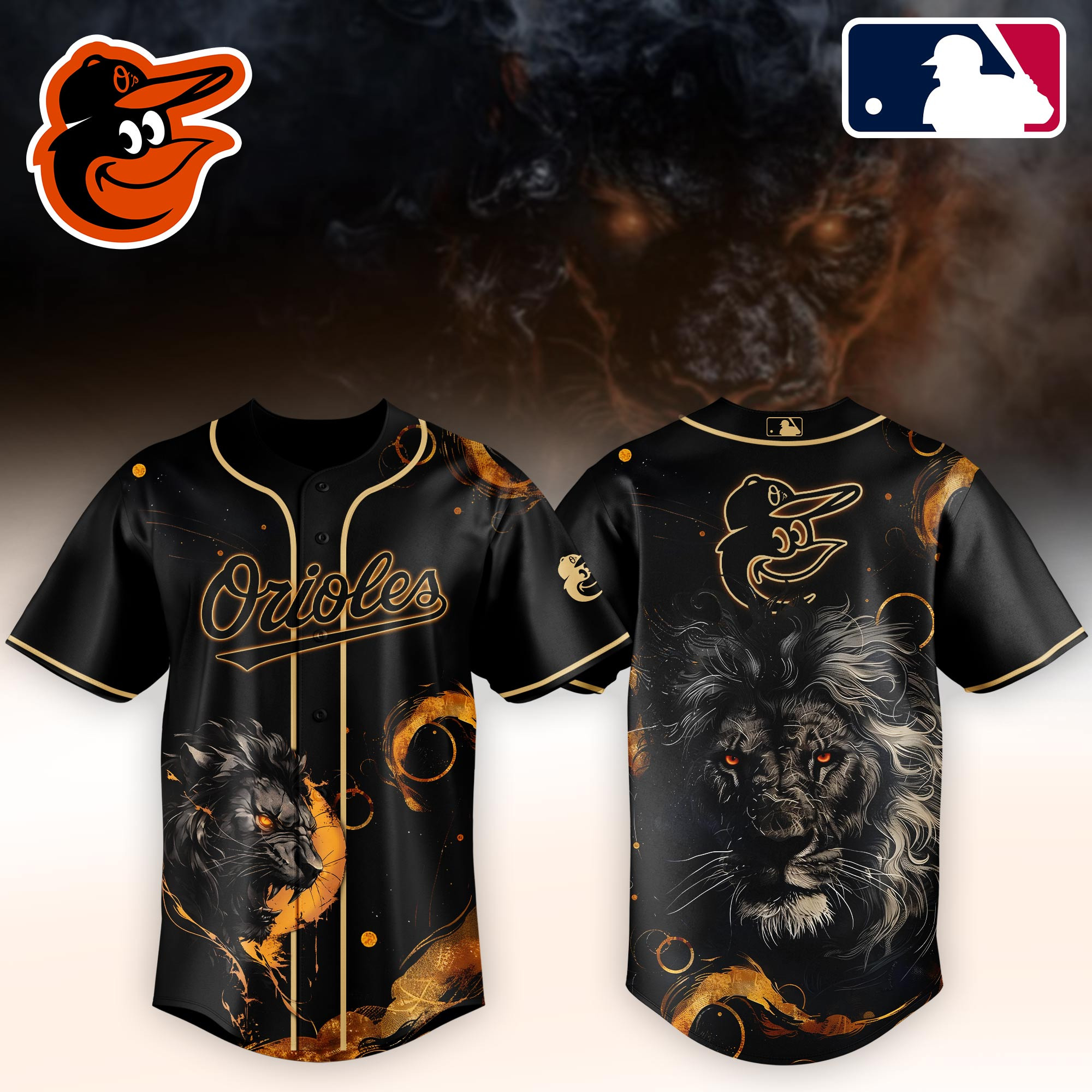 Baltimore Orioles Mlb X Lion Baseball Jersey For Fans