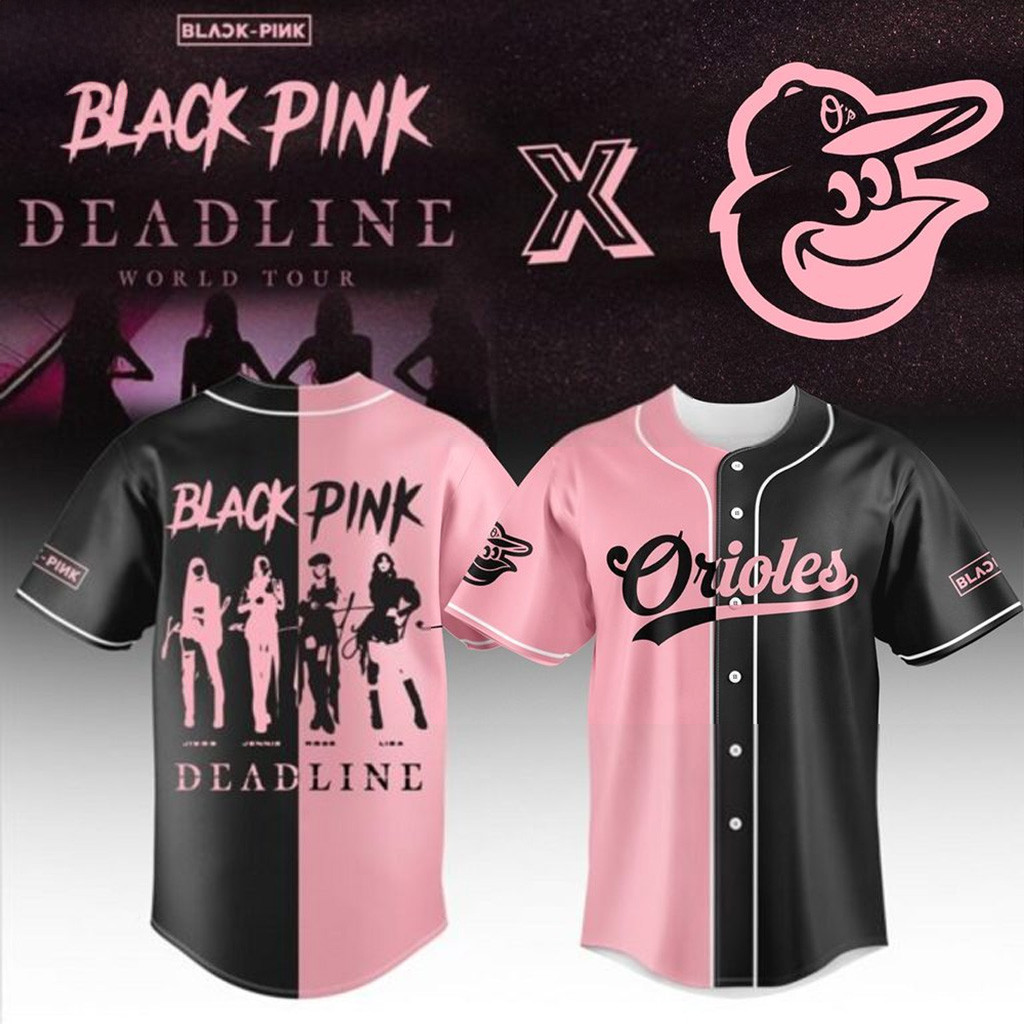 Baltimore Orioles X Blackpink Deadline World Tour 2025 Baseball Jersey Baltimore Orioles Merch