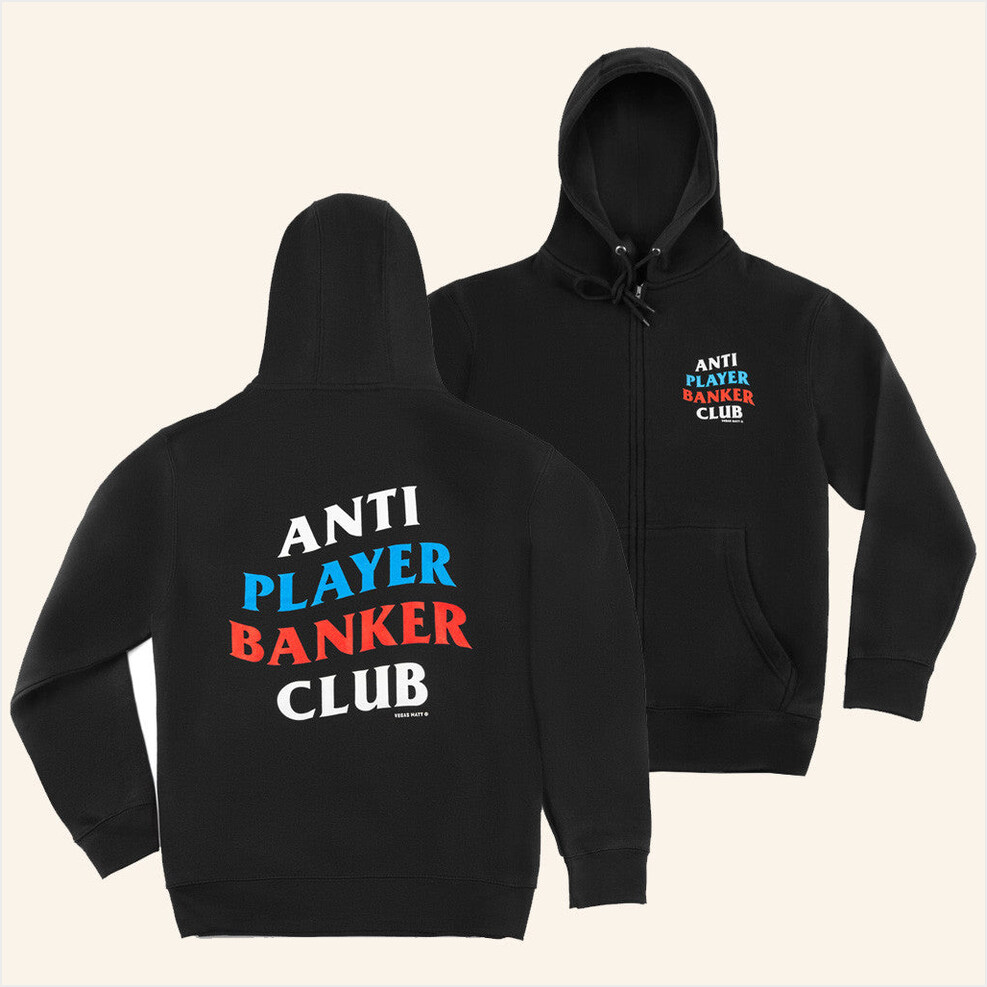 Banker Club Full Zip Hoodie Vegas Matt Merch Gift Ideas For Husband Best Friend Birthday Gifts