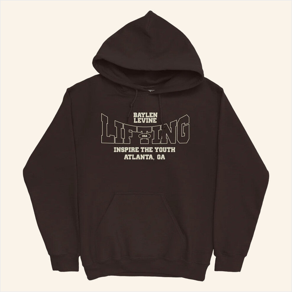 Baylen Levine Lifting Hoodie Baylen Levine Merch BFF Birthday Gifts Christmas Presents