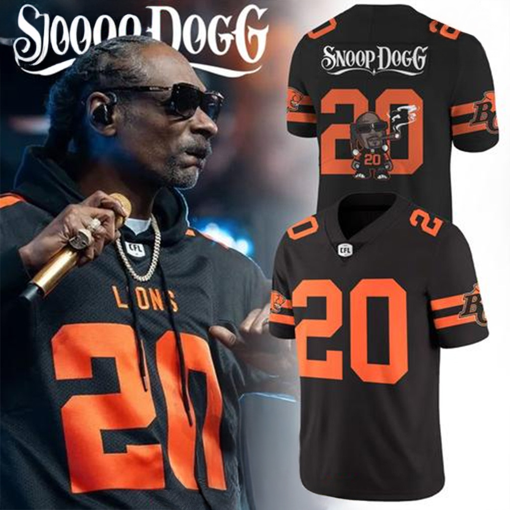 BC LIONS Snoop Dogg Concert 2025 Football Jersey BC Lions Merch Football Fan Gift Ideas