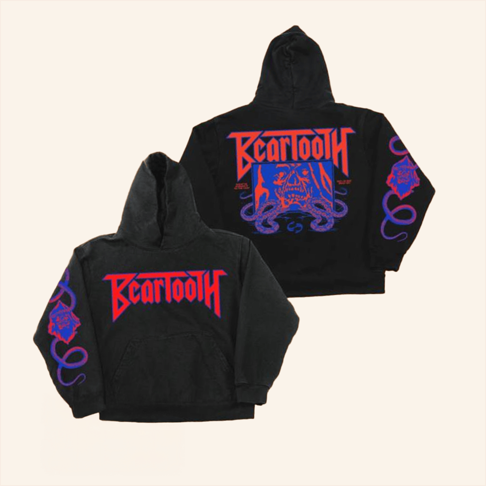 Beartooth Black Hoodie Beartooth Band Merch Gift Ideas For Fans BFF Birthday Gifts