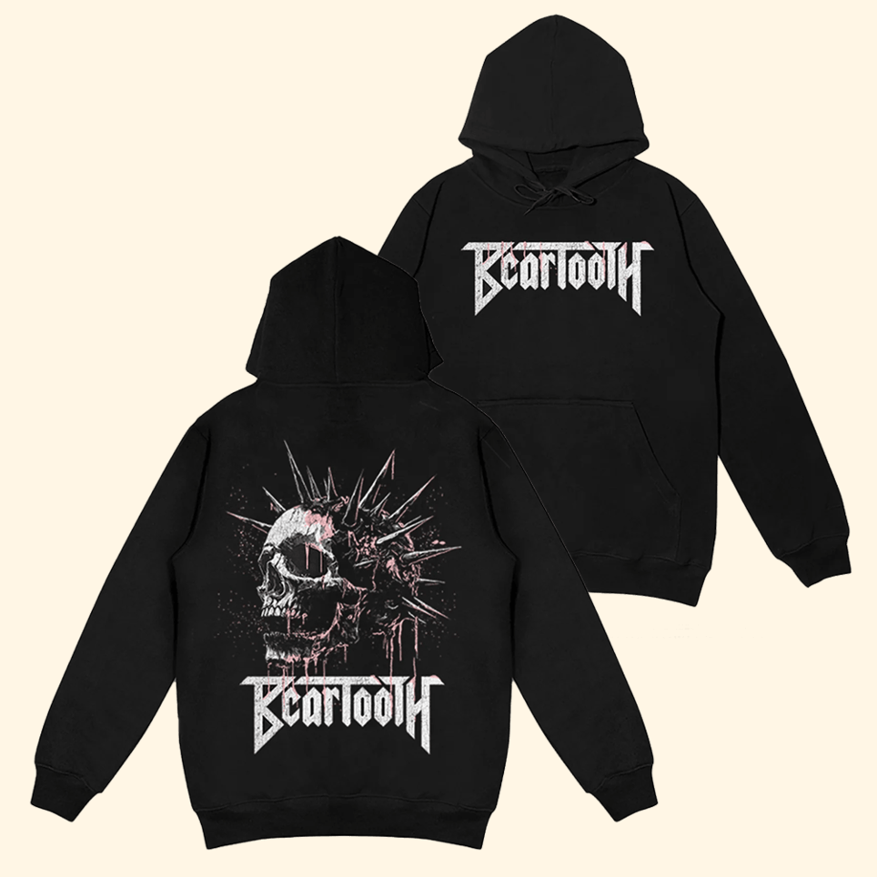 Beartooth Skull Hoodie Beartooth Merch Best Birthday Gifts For Dad BFF Gifts Christmas Presents