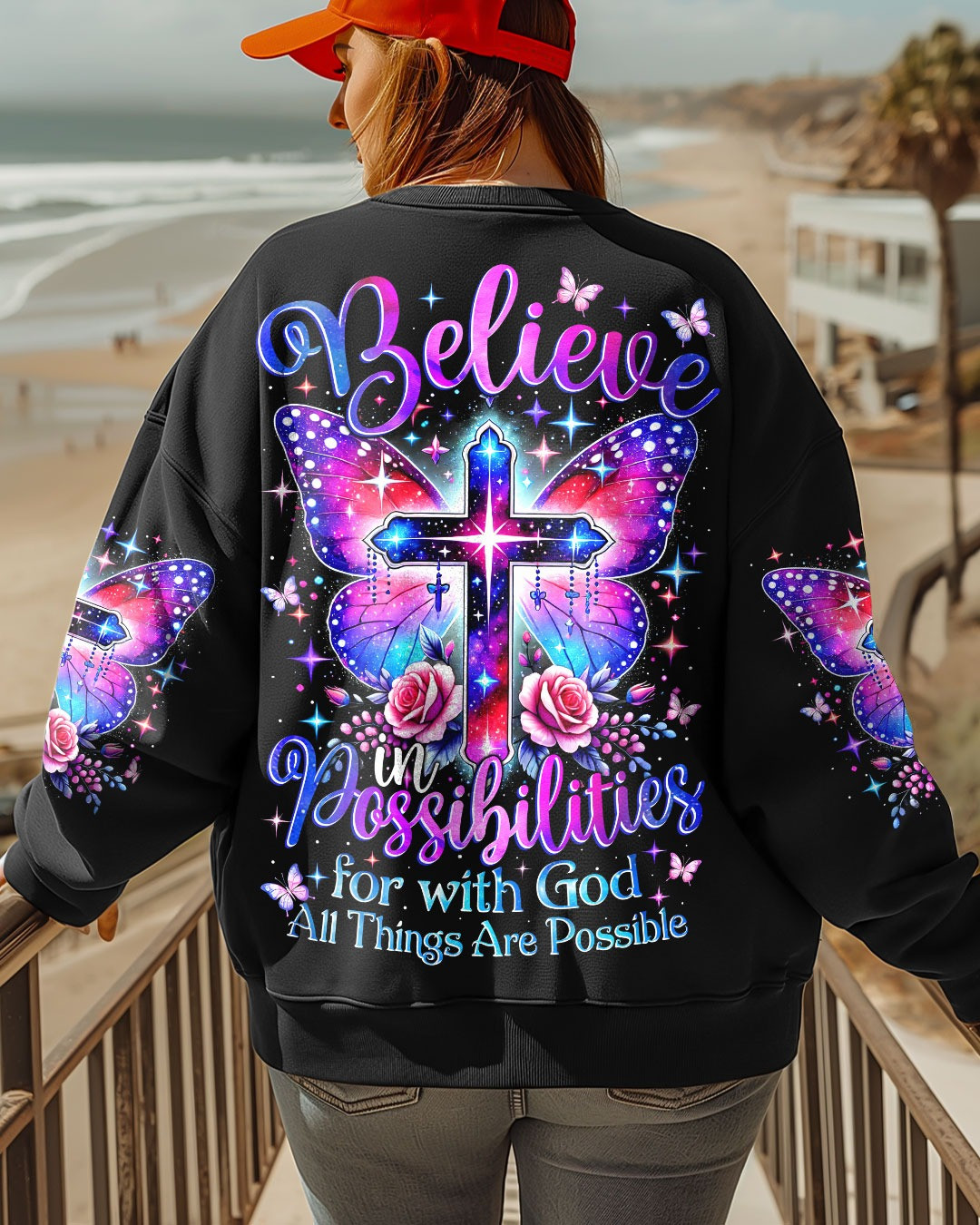 Believe In Possibilities For With God Sweatshirt All Things Are Possible Gifts Of Faith