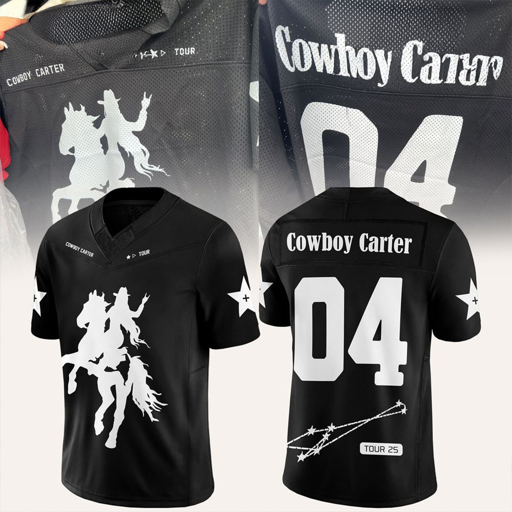 Beyonce Cowboy Carter Tour 2025 Jersey Black Fan Merch Gifts For Husband