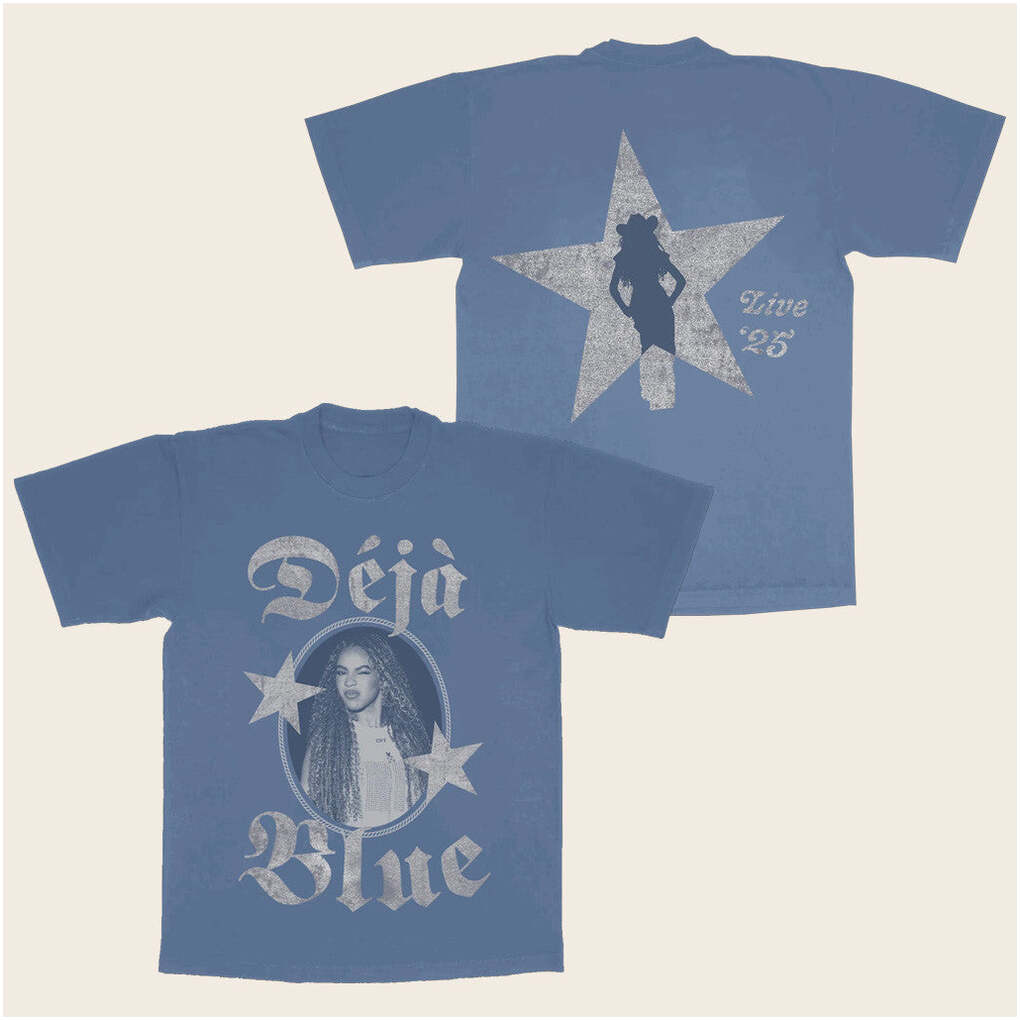 Beyonce Merch Par Web Exclusive Blue T-Shirt Gift Ideas For Wife Birthday Gifts For Besties