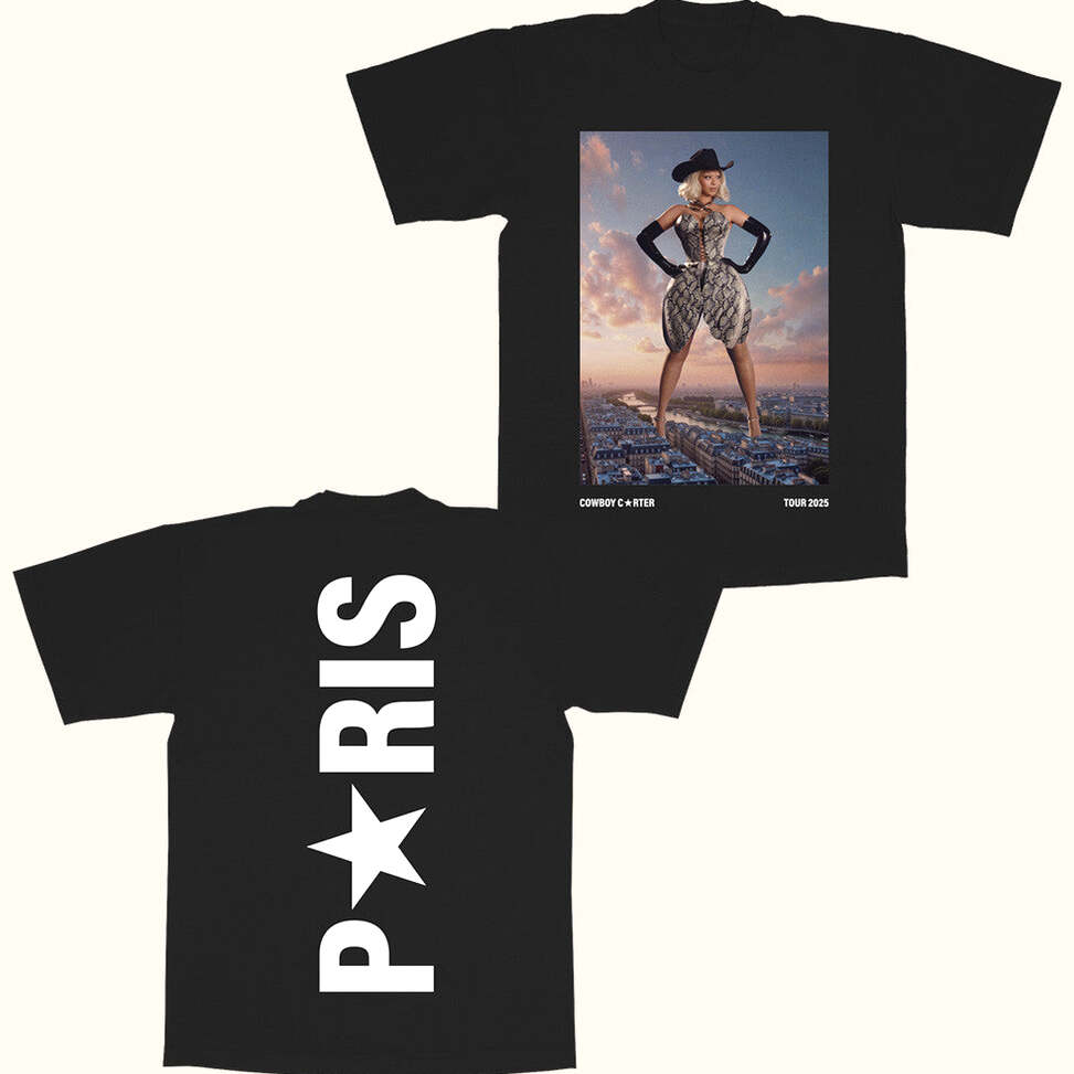 Beyonce Tour Merch Beyonce Shirt PAR WEB Black T-Shirt Gifts For Fans Birthday Gifts For Him