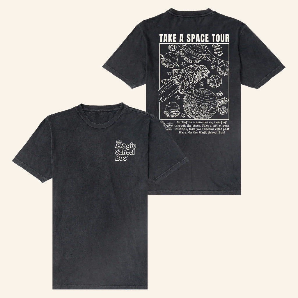 Big Comfy Couch Merch Magic School Bus Chalkboard Vintage Wash T-Shirt Black Gifts For Besties