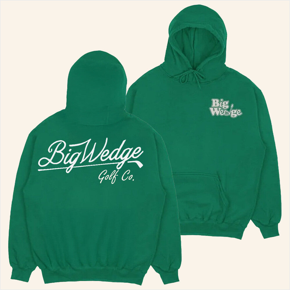 Big Wedge Green Hoodie Big Wedge Golf Merch Gift Ideas For Golf Lovers BFF Birthday Gifts Ideas