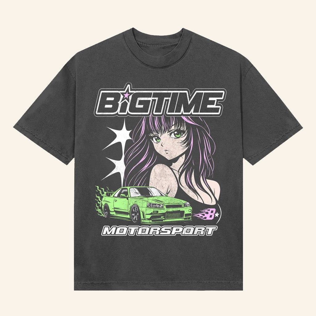 Bigtime Merch Bigtime Motorsport Anime T-Shirt Best Christmas Gifts