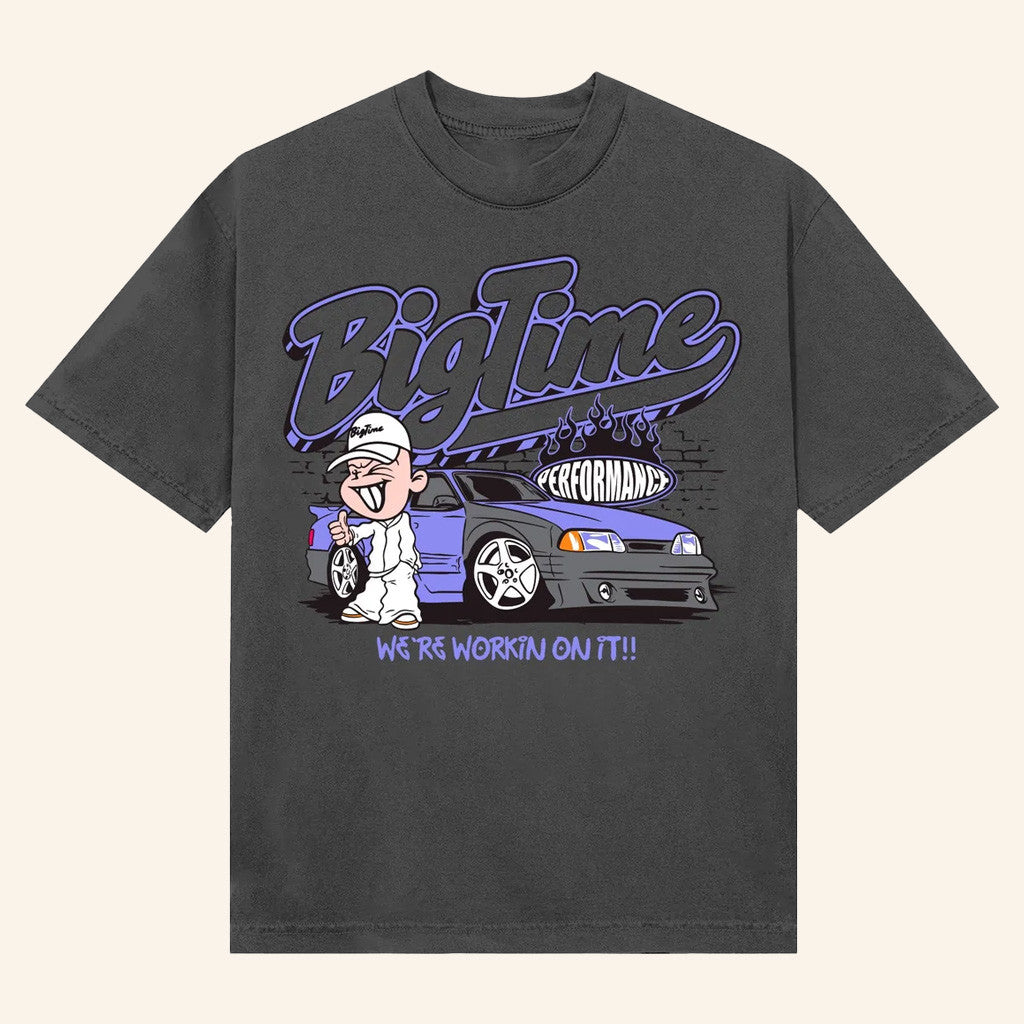 Bigtime Merch We're Working On It T-Shirt Gift Ideas For Husband