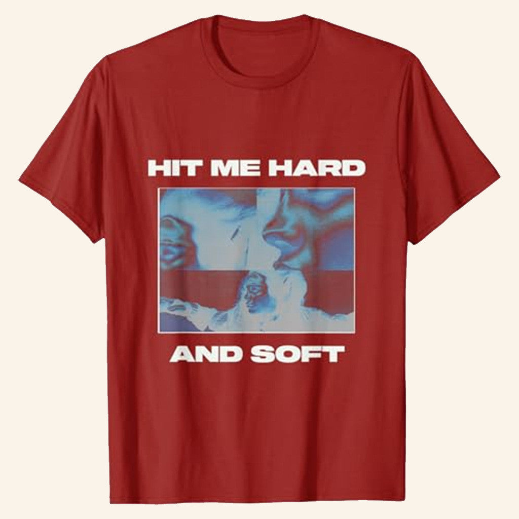 Billie Eilish Merch Hit Me Hard And Soft Tour 2025 Shirt Inverted Red T-Shirt Fans Gifts
