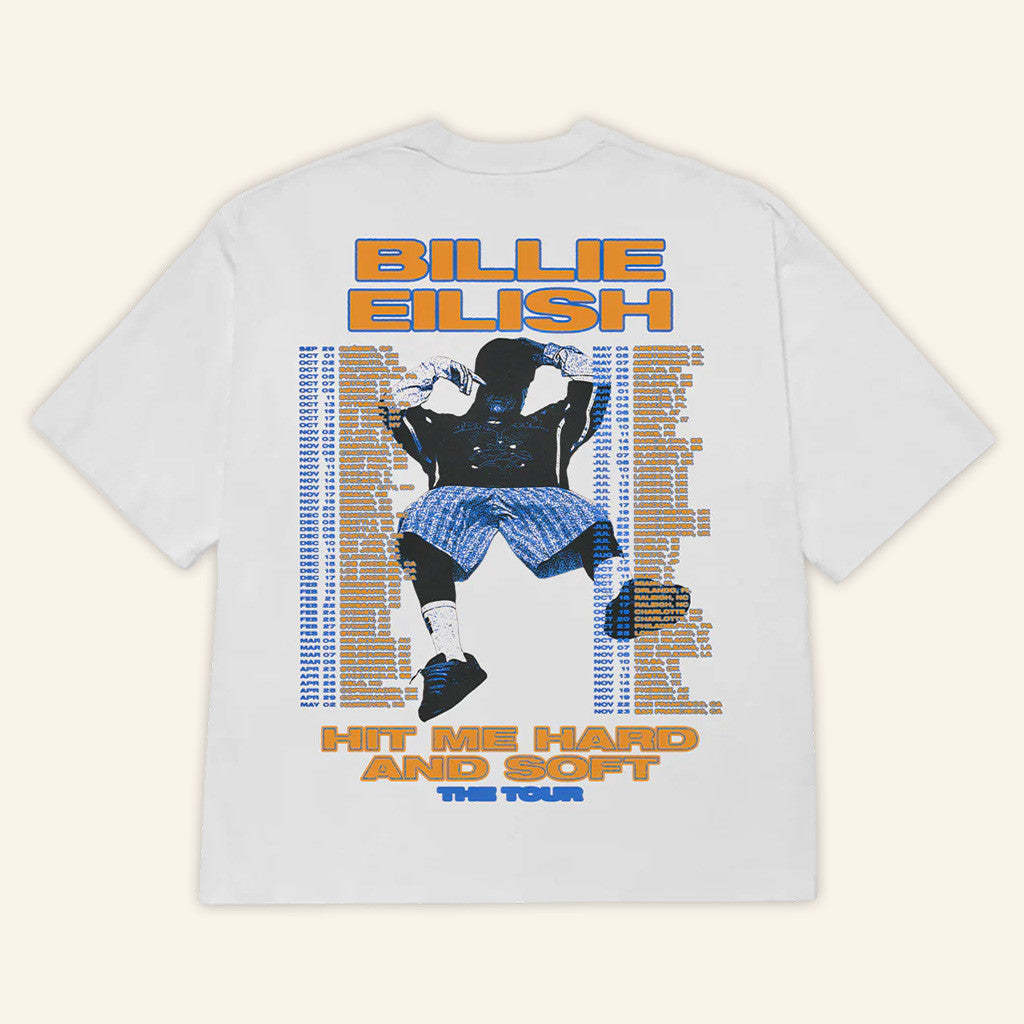 Billie Eilish Merch Hit Me Hard And Soft Tour 2025 T-Shirt White Gifts For Girlfriend