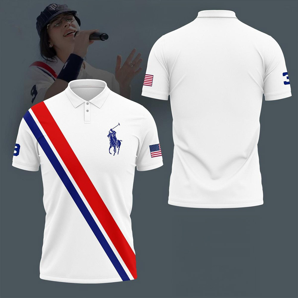 Billie Eilish Olympic Los Angeles 2028 Campaign Polo Shirt Billie Eilish Merch Mothers Day Gifts