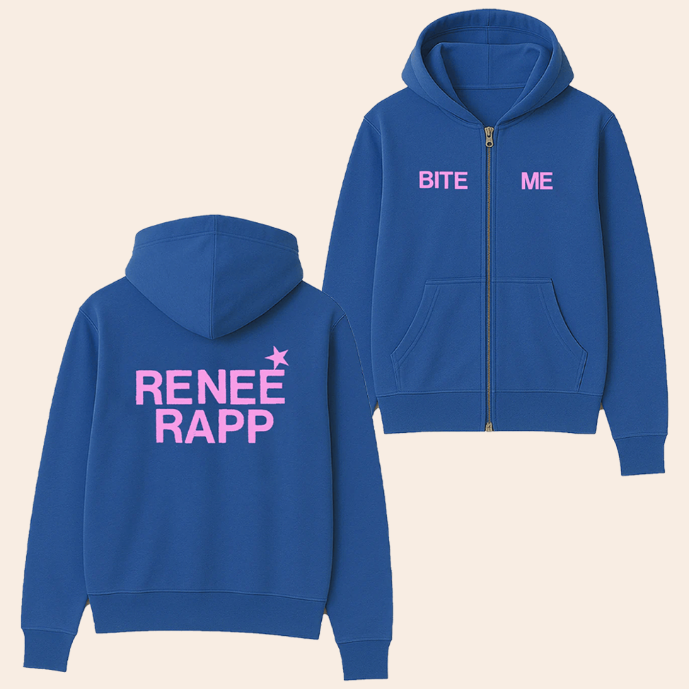 Bite Me Zip Up Hoodie Renee Rapp Merch Top Father's Day Gifts Birthday Gift Ideas