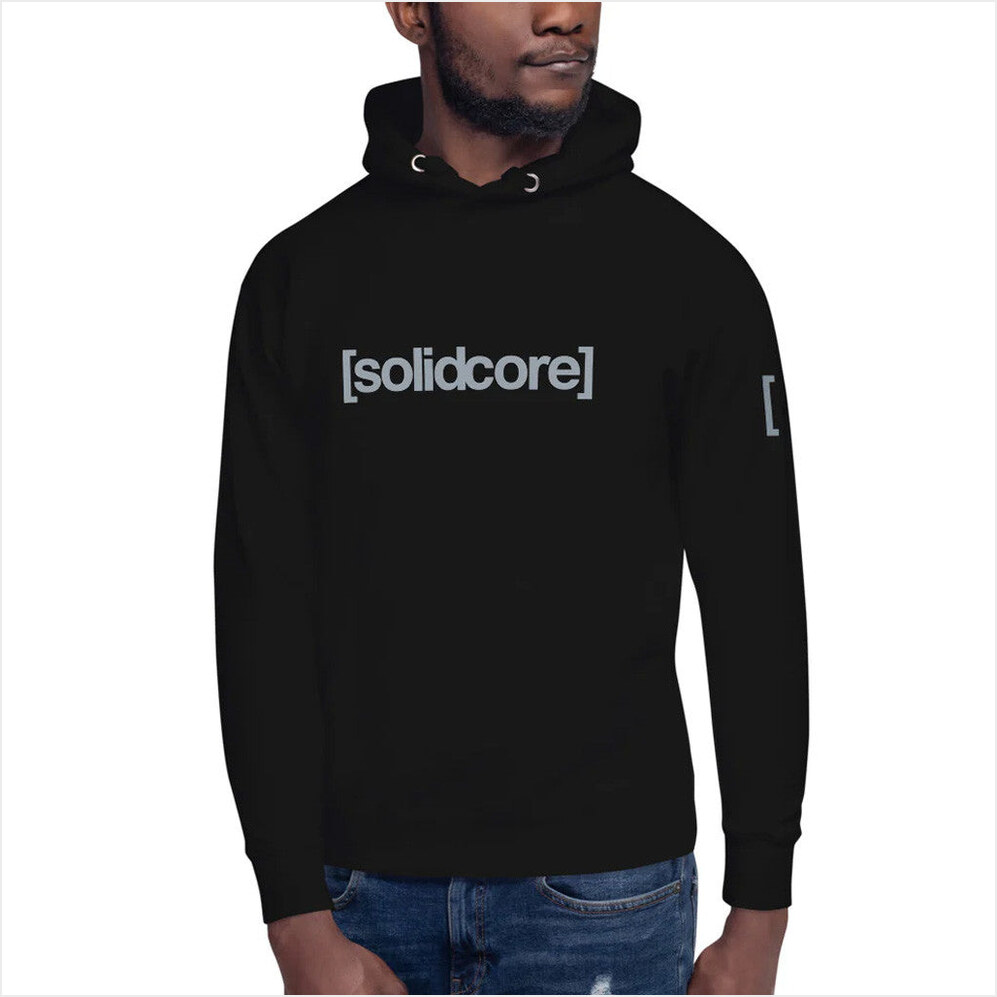Black Hoodie Solidcore Merch Gift Ideas For Boyfriend Birthday Gifts For Friends