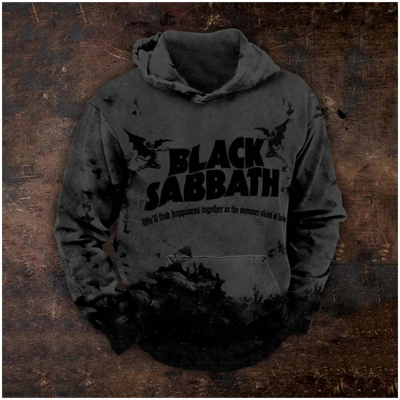 Black Sabbath Merch Hoodie Gradiant Demon Black Sabbath Hoodie Fan Unique Gift for Southern Men