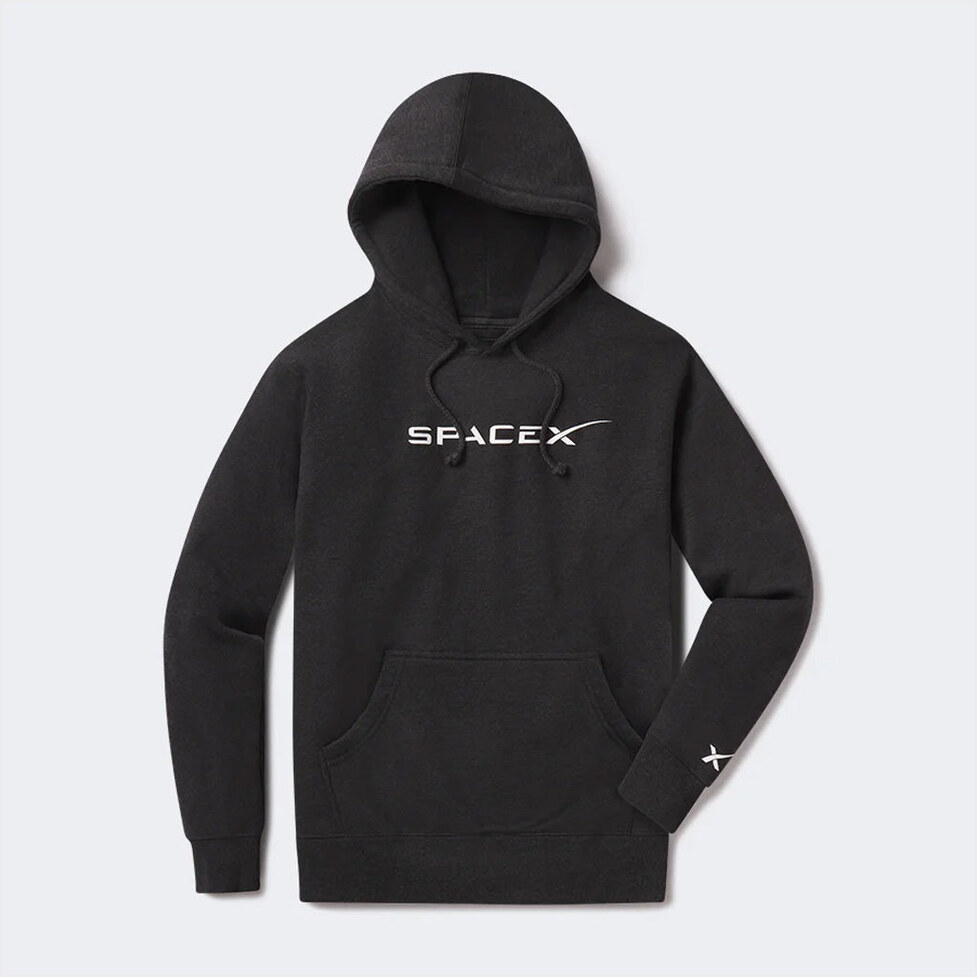 Black SpaceX Hoodie SpaceX Merch Gift Ideas For Boyfriend Birthday Gift Ideas