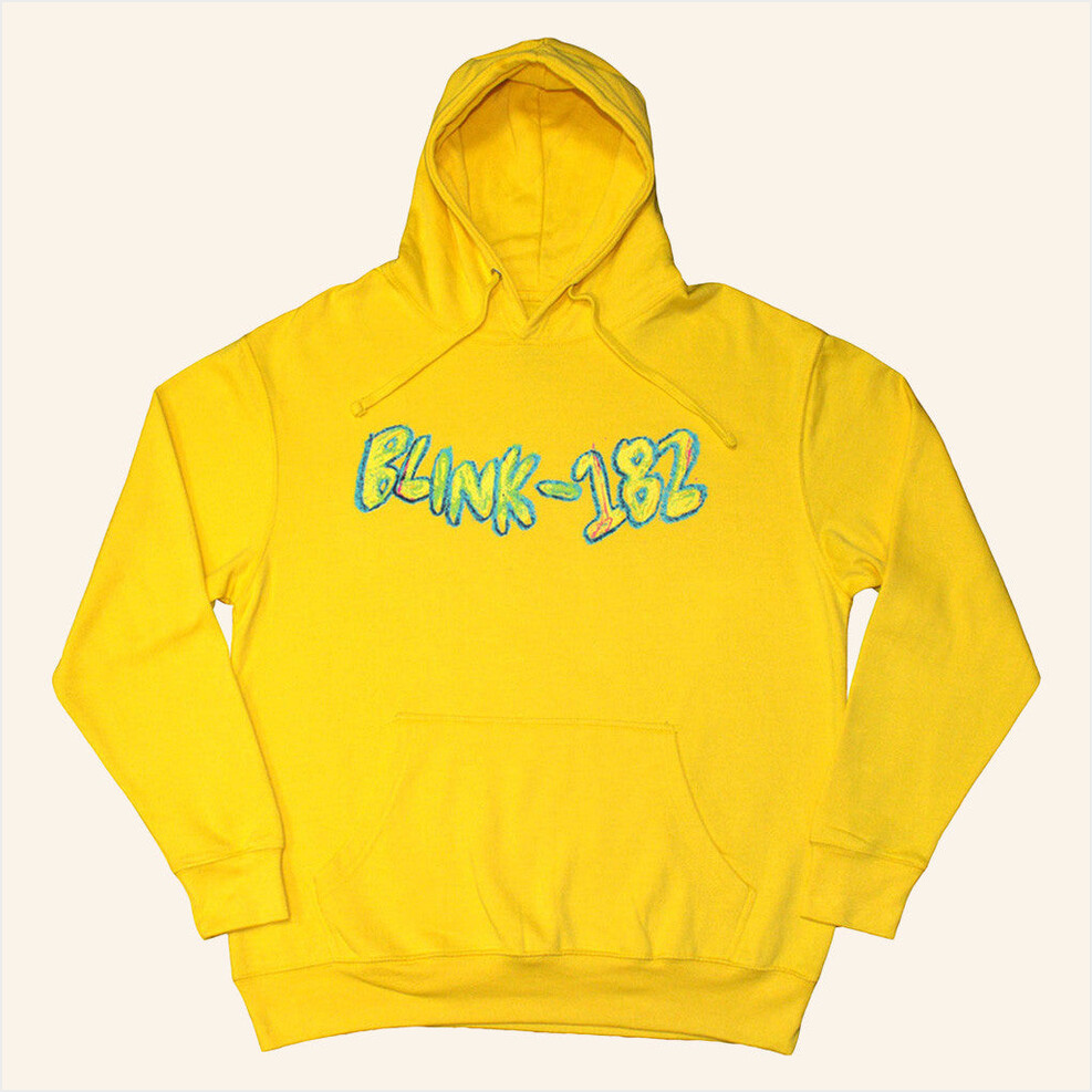 Blink 182 Crayon Yellow Hoodie Eyesore Merch Birthday Gifts For Best Friend Christmas Presents