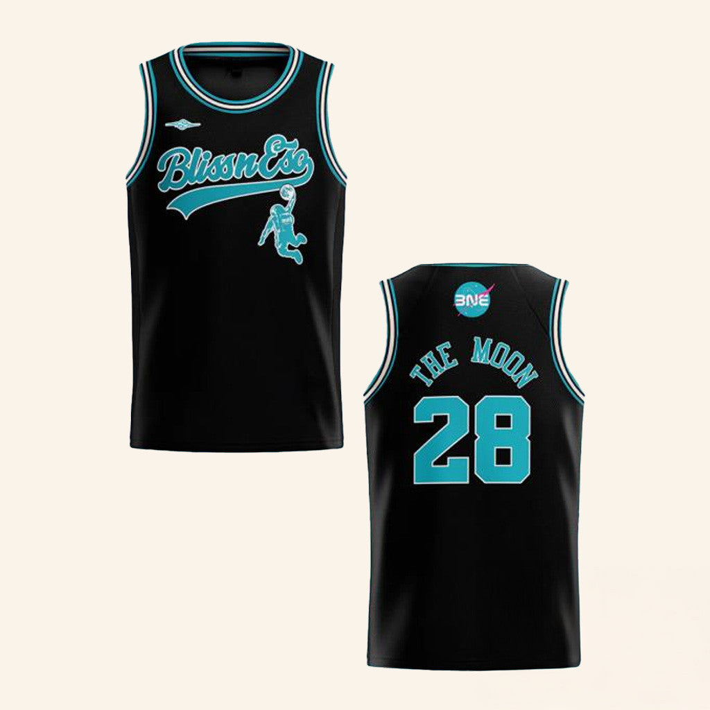 Bliss N Eso Merch The Moon Teal Basketball Jersey Birthday Gift For Friends