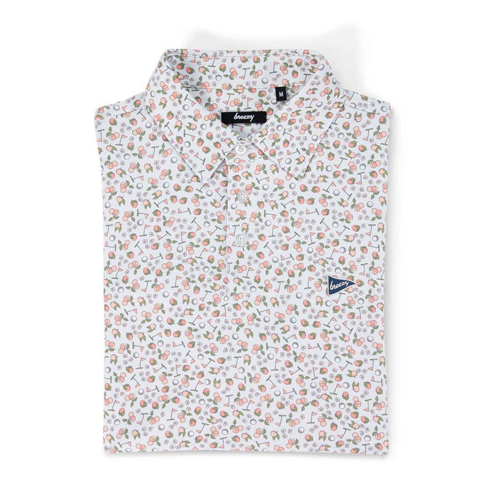 Bob Does Sports Merch Breezy Golf Polo Shirt Georgia Peach Polo Great Gifts For Golfers