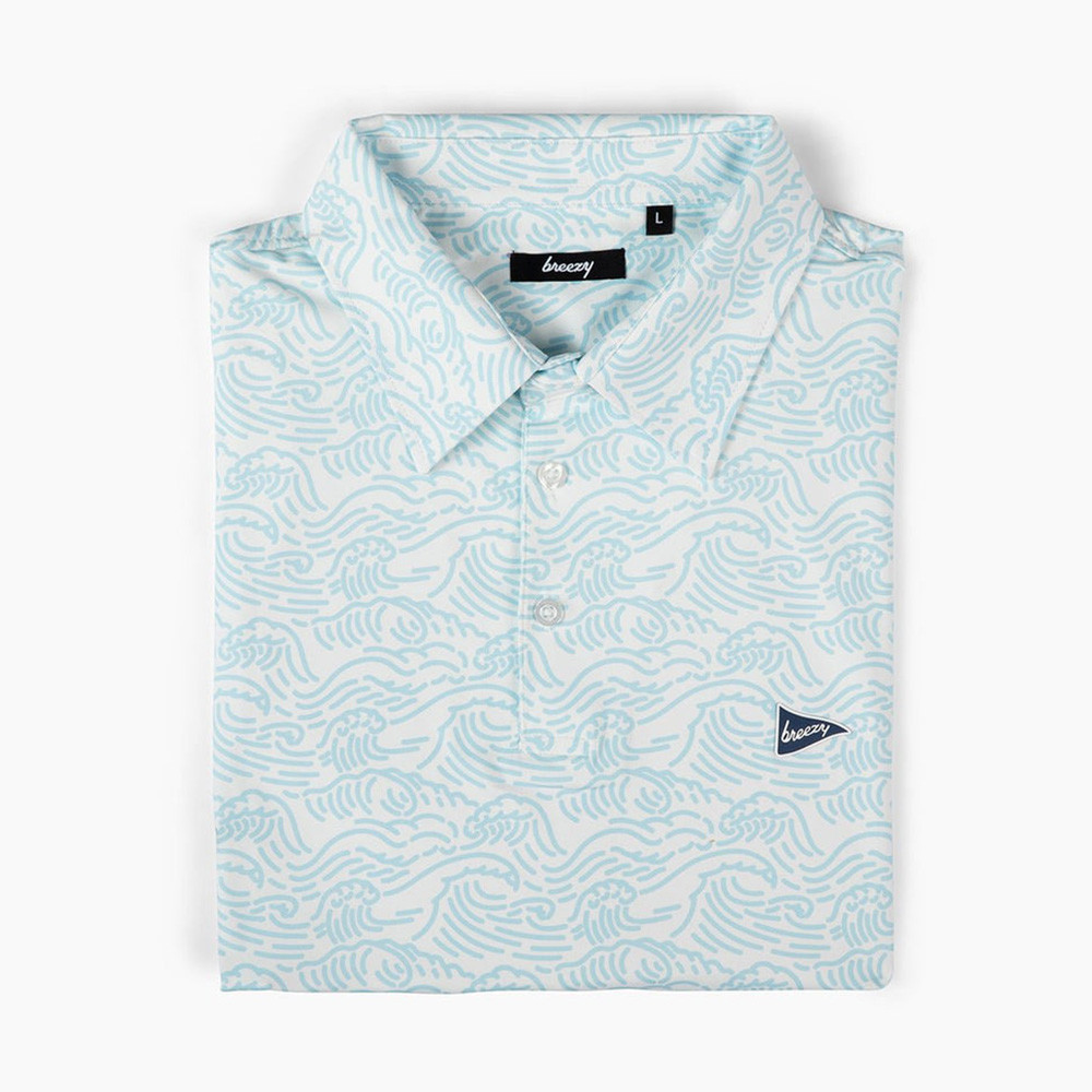 Bob Does Sports Merch Breezy Golf Polo Shirt The Crashing Waves Polo Cool Gifts For Golfers