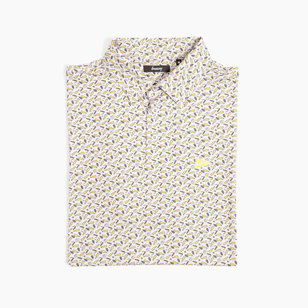 Bob Does Sports Merch The Stogies and Suds Polo Breezy Golf Polo Shirt Golf Father's Day Gifts