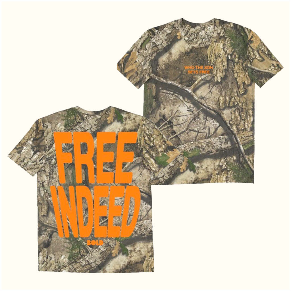 Bold Apparel Merch Free Indeed Camo T-Shirt Best Gifts For Friends Birthday Gifts For Brother
