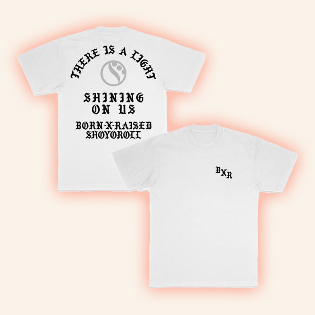 Born X Raised Merch Born X Raised Shoyoroll Memorial White T-Shirt Gift Ideas For Him
