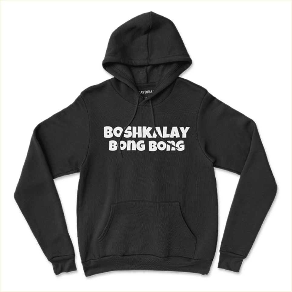 Boshkalay Bong Bong Black Hoodie Daydrian Harding Merch Best Birthday Gifts For Friends