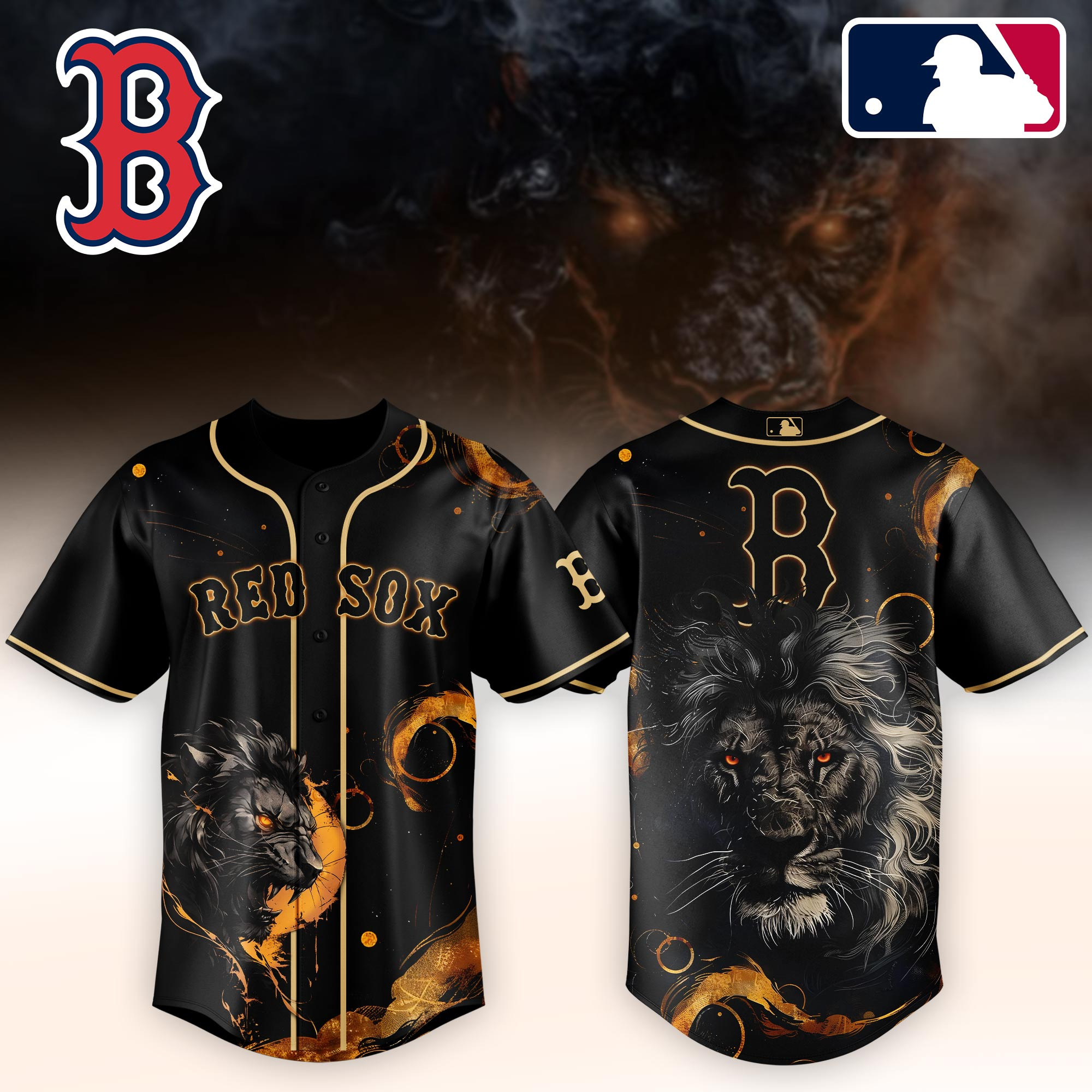 Boston Red Sox Mlb X Lion Baseball Jersey For Fans
