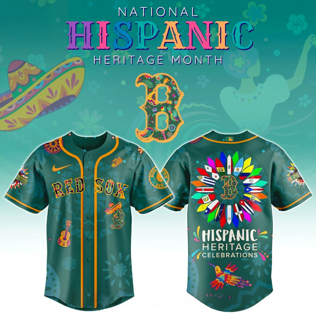 Boston Red Sox X National Hispanic Heritage Month Jersey 2025 Red Sox Merch Gifts For Fans