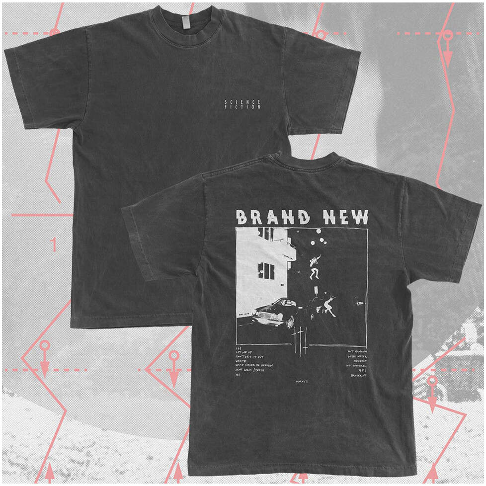 Brand New Band Merch T-Shirt Science Fiction Tee Gifts For Music Fan Father's Day Gift for Dad