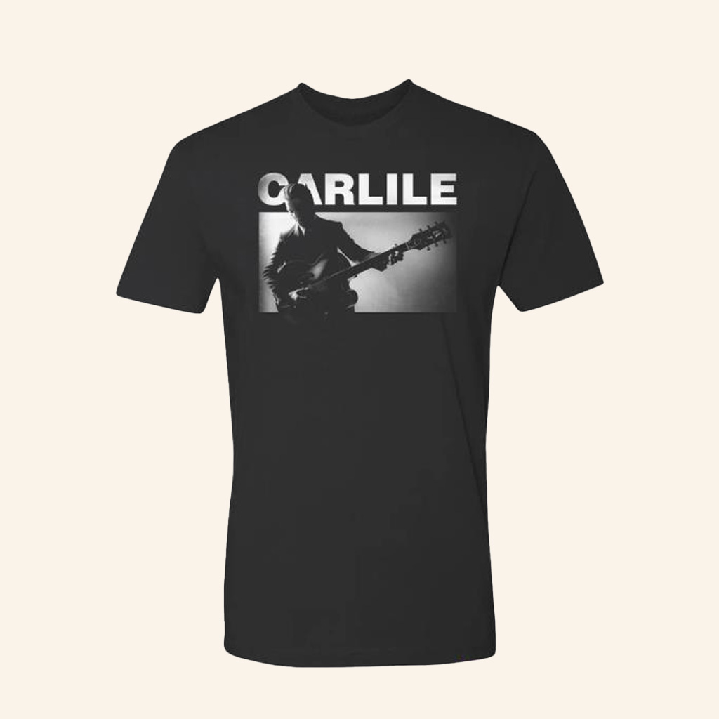 Brandi Carlile Merch Guitar Shadow White Logo T-Shirt Gifts For Fans