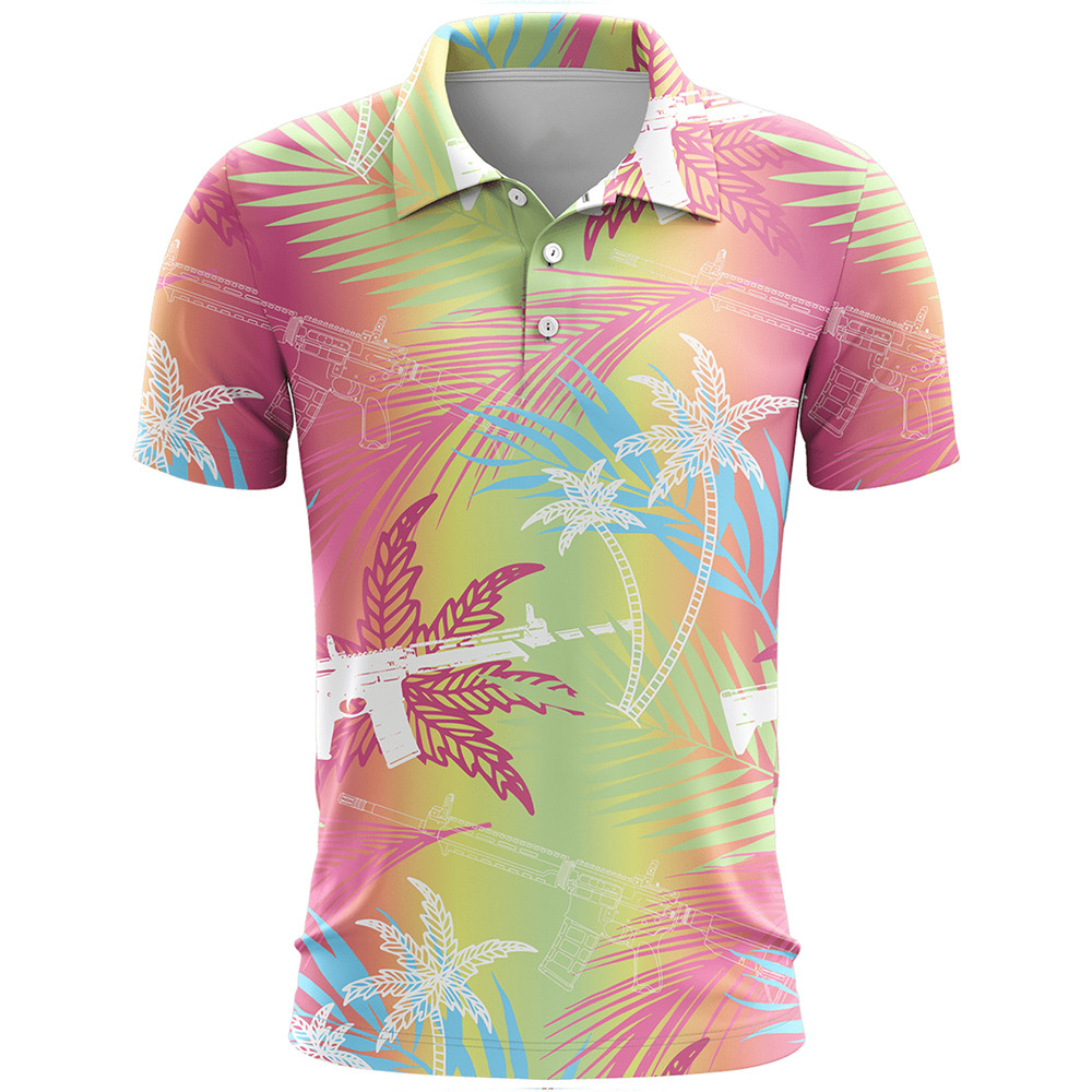 Breezy Palms Golf Polo Shirt Father's Day Gifts For Gun Owners