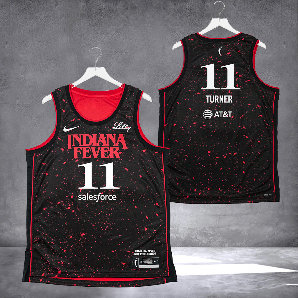 Brianna Turner 11 Indiana Fever Stranger Things Rebel Swingman Jersey Gifts For Her