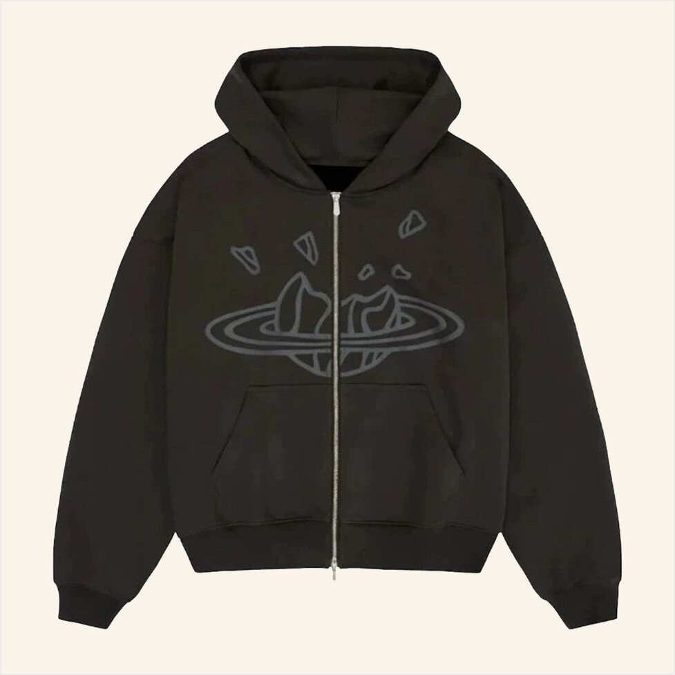 Broken Planet Zip Hoodie Gift Ideas For Husband Best Friend Birthday Gifts Christmas Presents