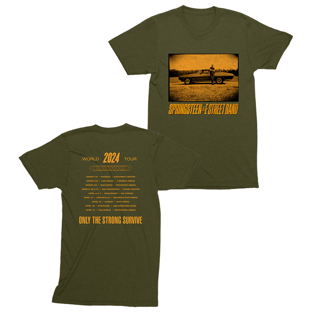 Bruce Springsteen T-Shirt Bruce Springsteen Merch The E Street Band 2024 World Tour Tee