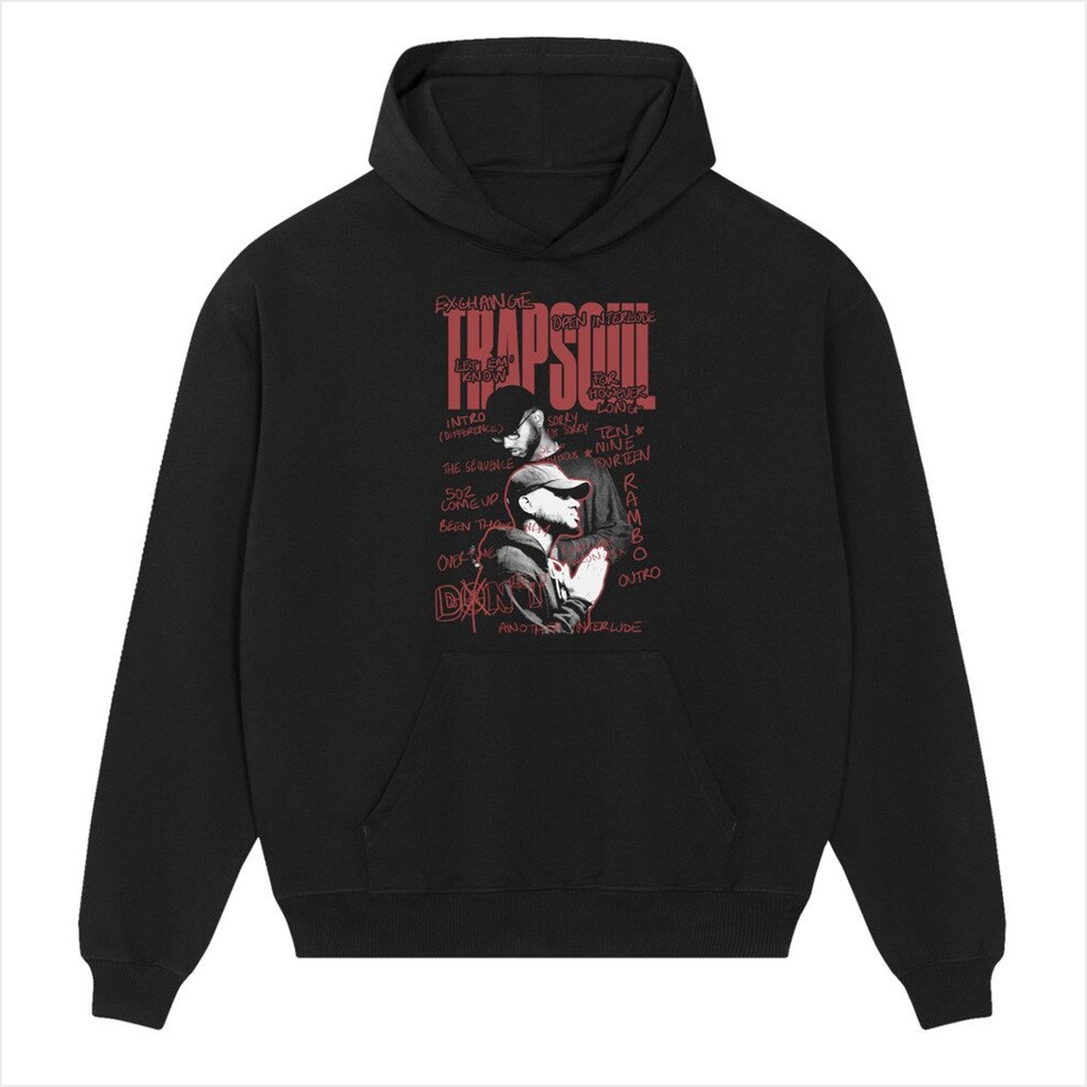 Bryson Tiller Trapsoul Sketchbook Hoodie Bryson Tiller Merch Birthday Gifts For Music Lovers
