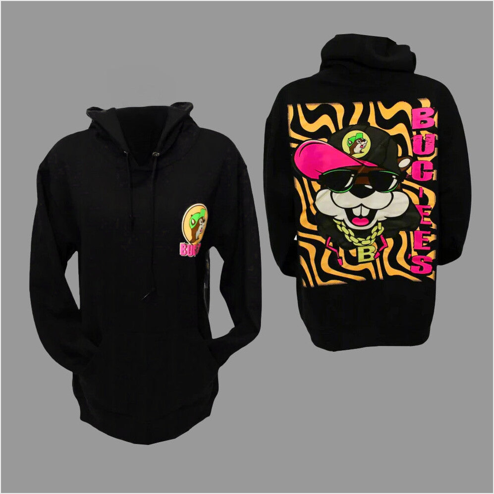 Buc-ee's Hipster Black Logo Hoodie Buc Ee's Merch Birthday Gifts For Her Gifts For BFF