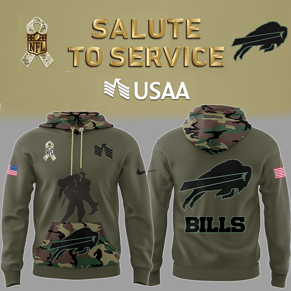 Buffalo Bills Veteran Day Hoodie Best Gifts For Football Fans
