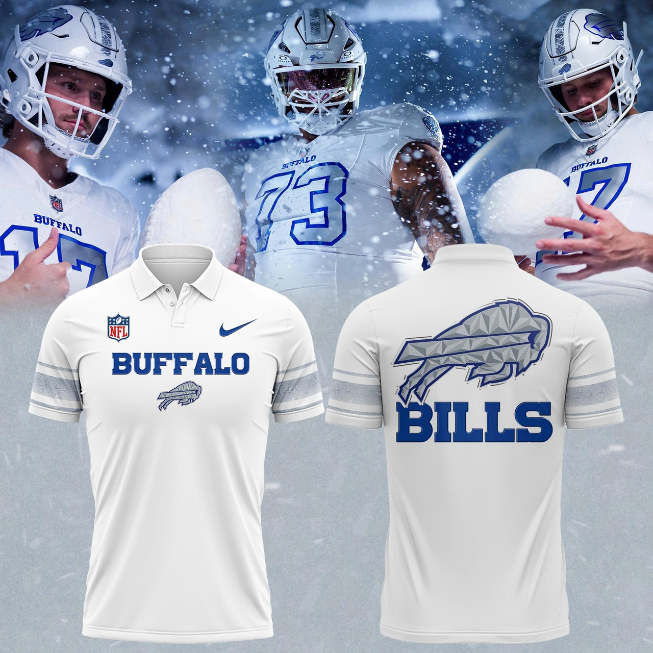 Buffalo Bills White Nfl Rivalries Uniforms Polo Shirt 2025 Best Merch Gift For Sport Lovers
