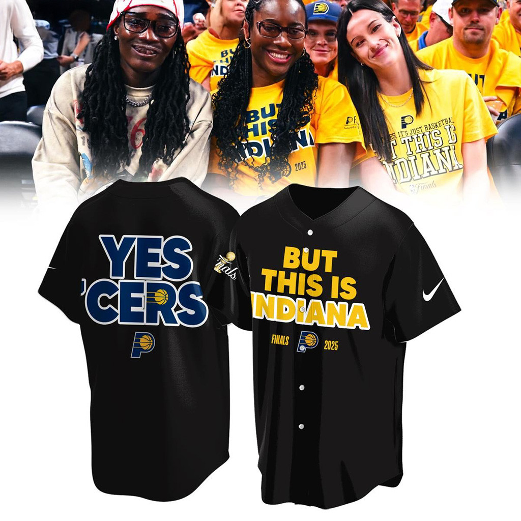 But This Is Indiana NBA Finals 2025 Yes Cers Baseball Jersey Indiana Pacers Merch Fans Gifts