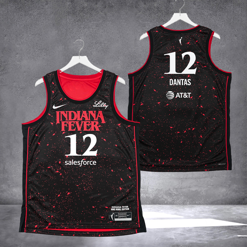 Caitlin Clark 22 Indiana Fever Stranger Things Swingman Jersey Great Gifts For Basketball Fans