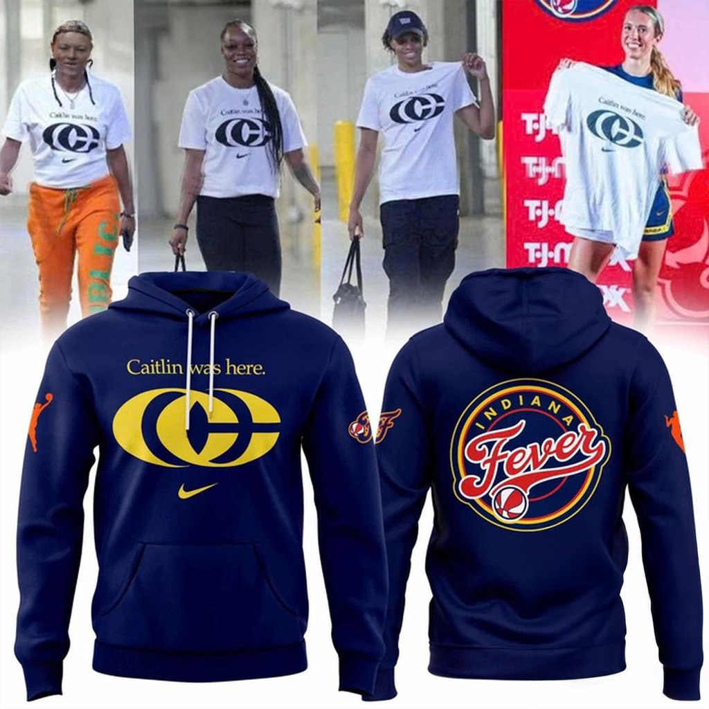 Caitlin Clark Indiana Fever Caitlin Was Here Hoodie Fan Merch Gift For Basketball Lover