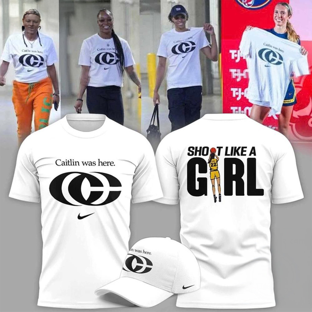 Caitlin Clark Merch Caitlin Was Here T-Shirt Shot Like A Girl Shirt Gifts For Basketball Fans