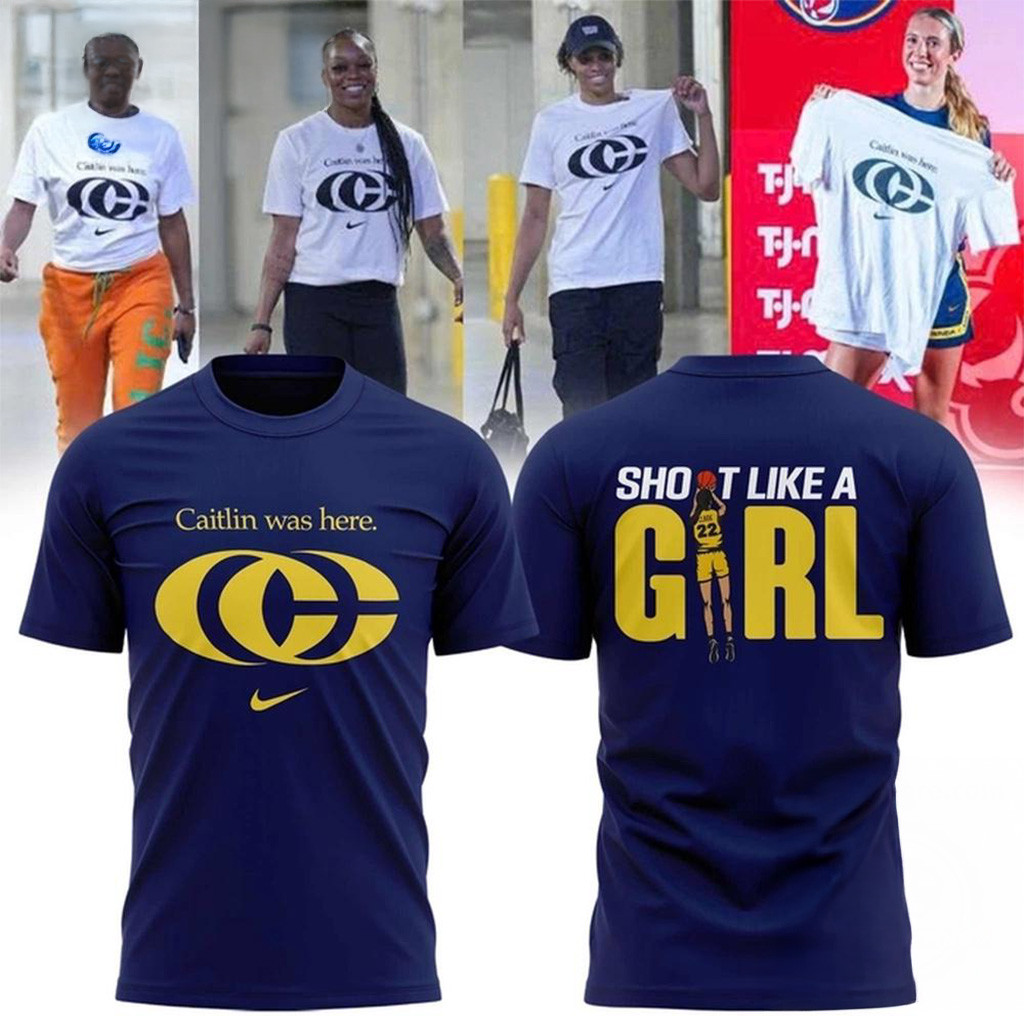 Caitlin Was Here T-Shirt Shot Like A Girl Shirt Caitlin Clark Merch Fans Gifts